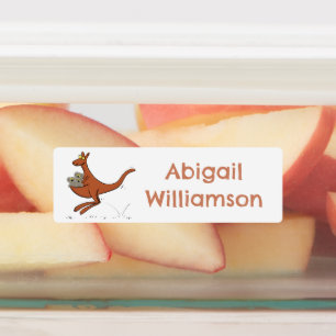 Cute kangaroo and koalas cartoon personalised