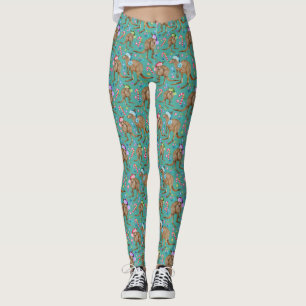 Cute Kangaroo Christmas Leggings
