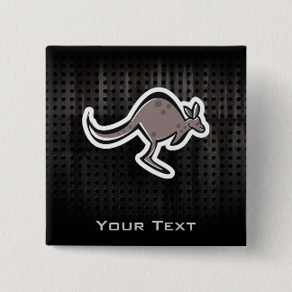 Cute Kangaroo; Cool 15 Cm Square Badge