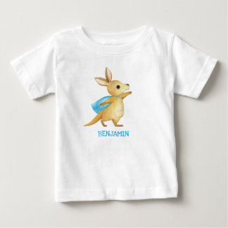 Cute Kangaroo - Customized Baby Name Top Tshirt