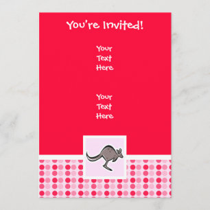 Cute Kangaroo Invitation