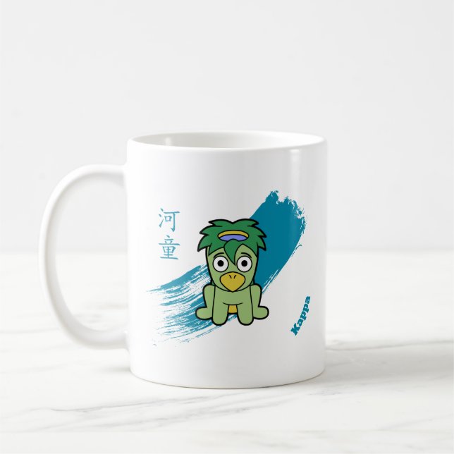 Cute Kappa Yokai Coffee Mug (Left)