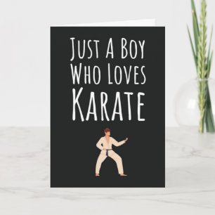 Cute Karate Cards For Baby Boy Kids Martial Arts