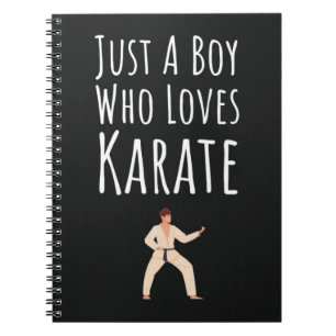 Cute Karate Gifts For Baby Boys Sports Player Kids Notebook