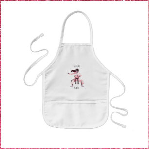 Cute Karate Girl Martial Arts  Kids Apron