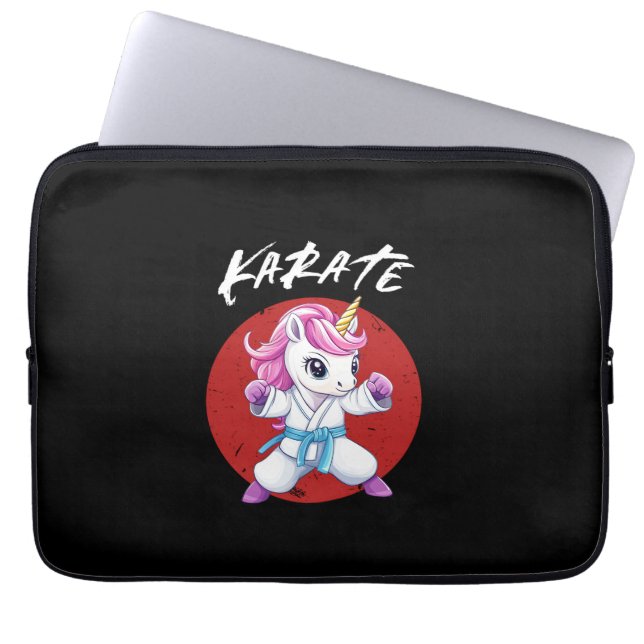 Cute Karate Kid Unicorn Long Sleeve T-Shirt (Front)