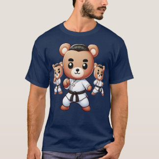 Cute Karate Master Bear Kawaii TShirt