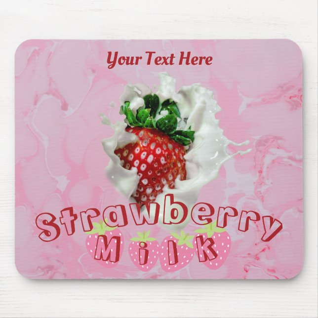 Cute Kawaii Aesthetic Sweet Summer Food Themed Mouse Mat (Front)