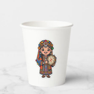 Cute Kawaii Amazigh Ber Paper Cups