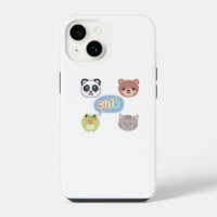 Cute Kawaii Animal Faces | Adorable Cartoon Design