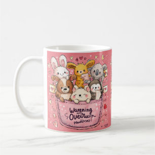 Cute Kawaii Animal Watercolor Illustration Coffee Mug