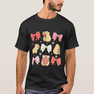 Cute Kawaii Animals And Nk Coquette Bows Aesthetic T-Shirt