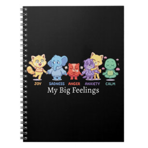 Cute Kawaii Animals Mental Health Emotions & Feeli Notebook
