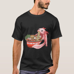 Cute Kawaii Anime Axolotl Japanese Ramen Noodles A T-Shirt