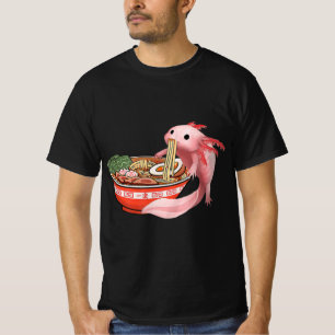 Cute Kawaii Anime Axolotl Japanese Ramen Noodles A T-Shirt