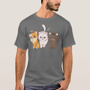 Cute Kawaii Anime - Cat Kitten Street Squad - Kawa T-Shirt