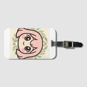 Cute Kawaii Anime Girl Luggage Tag 