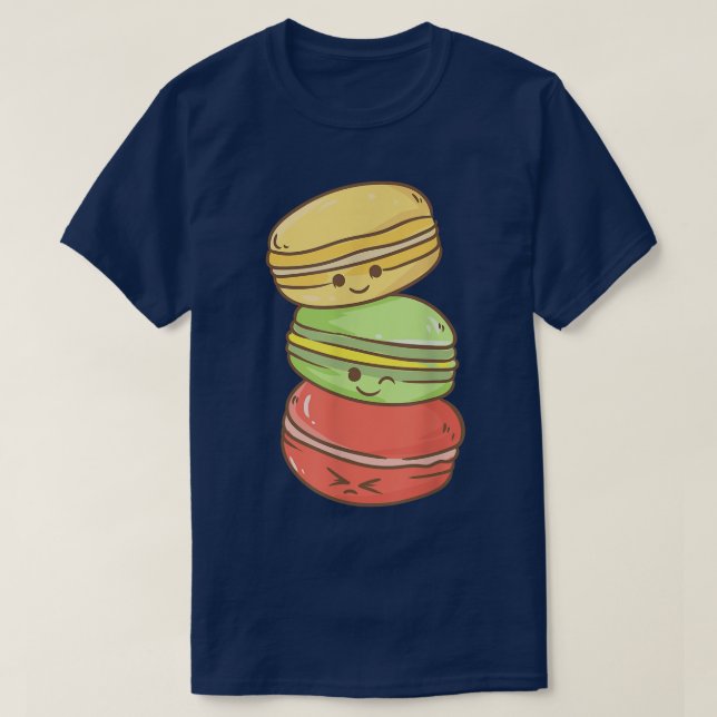 Cute Kawaii Anime  Macaroon  Aesthetic Japanese  T-Shirt (Design Front)