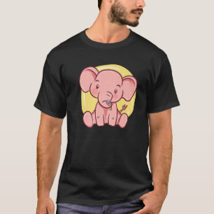 Cute Kawaii Anime - Pink Elephant - Aesthetic Japa T-Shirt