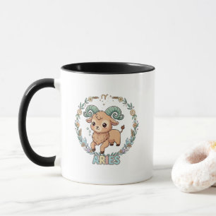 Cute Kawaii Aries Zodiac Sign Mug
