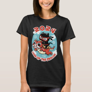 Cute Kawaii Art 2024 Year Of The Dragon T-Shirt