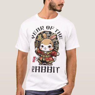 Cute Kawaii Asian Chinese Rabbit Zodiac Lunar Year T-Shirt
