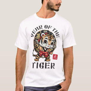 Cute Kawaii Asian Chinese Tiger Zodiac Lunar Year T-Shirt