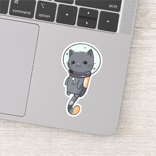 Cute Kawaii Astronaut Black Cat