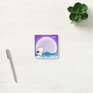 Cute Kawaii Astronaut Jinnie on Purple Space Post- Post-it Notes