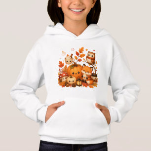 Cute Kawaii Autumn Pumpkin Fox Owl Fall Animals