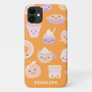 Cute Kawaii Autumn Pumpkin Pie Pattern in Pastel Case-Mate iPhone Case