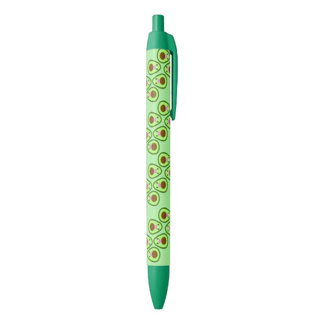 Cute kawaii avocado black ink pen (Bottom (Vertical))