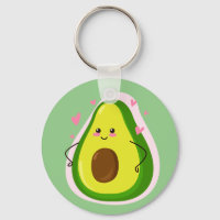 Cute Kawaii Avocado Cartoon Drawing
