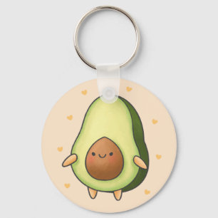 Cute Kawaii Avocado Key Ring