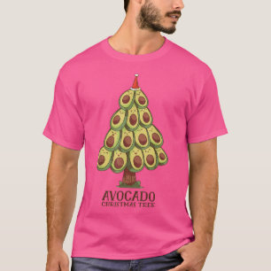 Cute Kawaii Avocado Tree Christmas Tree Avocado T-Shirt