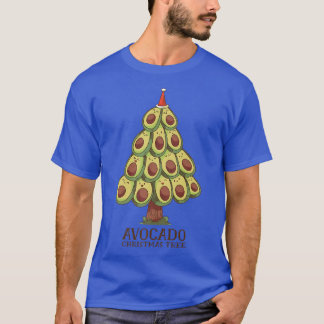 Cute Kawaii Avocado Tree Christmas Tree AvocadoT-S T-Shirt