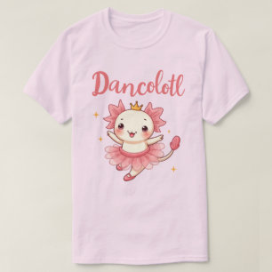 Cute Kawaii Axolotl Ballerina "Dancolotl" Tutu T-Shirt