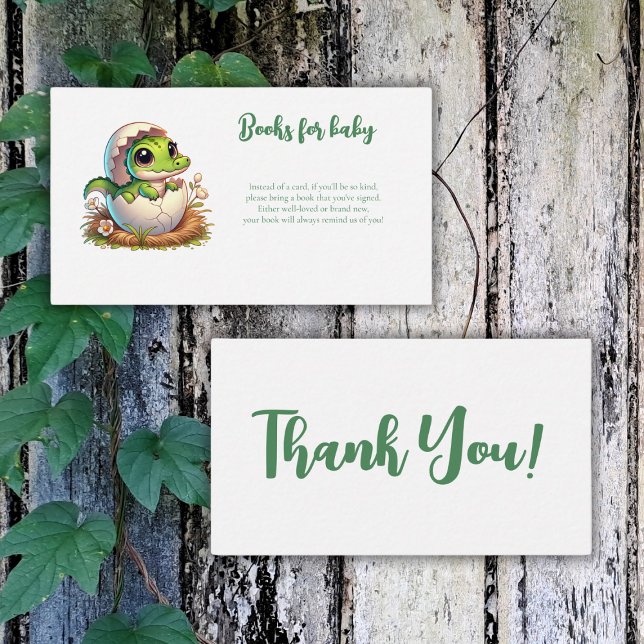 Cute Kawaii Baby Alligator Hatching Baby Shower  Enclosure Card (Creator Uploaded)