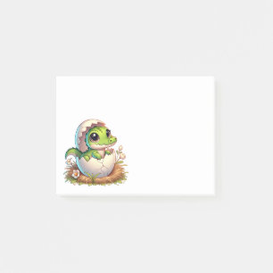 Cute Kawaii Baby Alligator Hatching Baby Shower  Post-it Notes