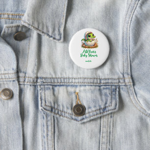 Cute Kawaii Baby Alligator Hatching mum to be 6 Cm Round Badge