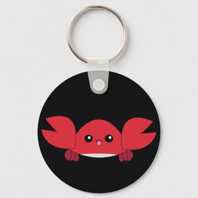 Cute kawaii baby crab keychain (Front)
