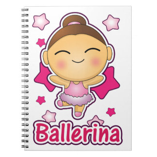 Cute Kawaii Ballerina doing ballet Notebook