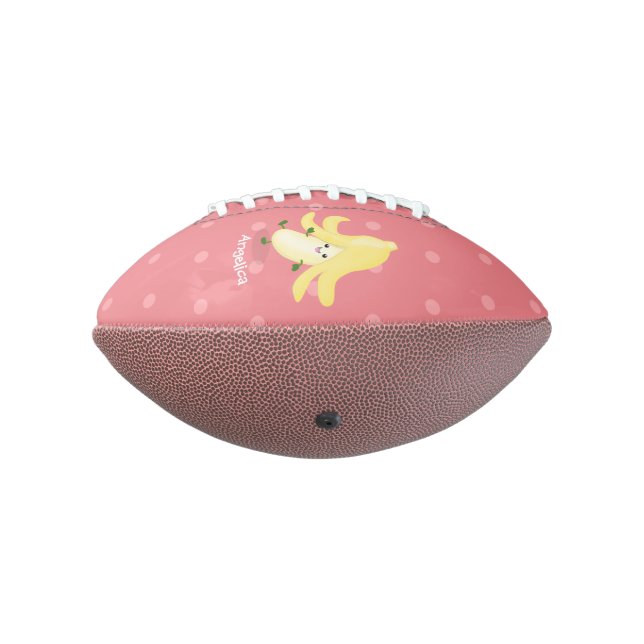 Cute kawaii banana cartoon american football (Rotated 270)