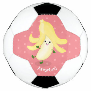 Cute kawaii banana cartoon football