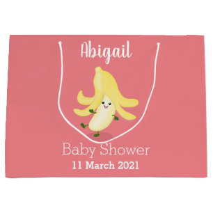 Cute kawaii banana cartoon large gift bag