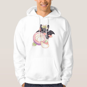 Cute Kawaii Bat with Exotic Mangosteen Hoodie