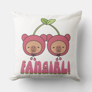 Cute Kawaii Bears Cherry Costume Fangirl Cushion