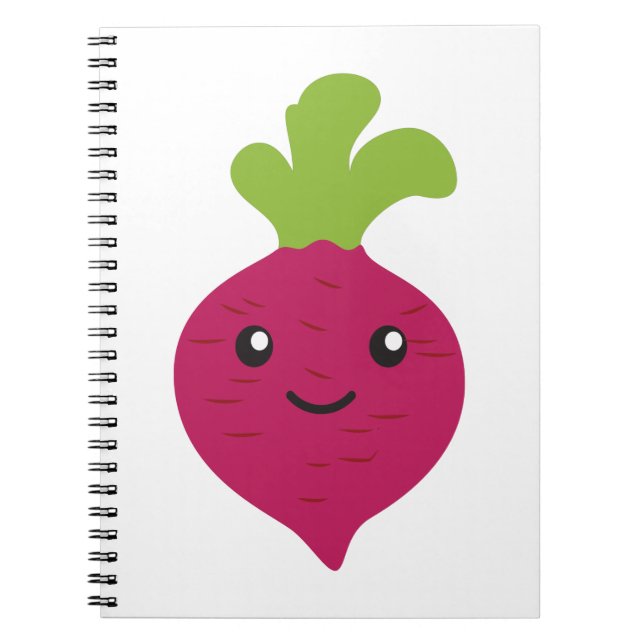 Cute Kawaii Beet Notebook (Front)