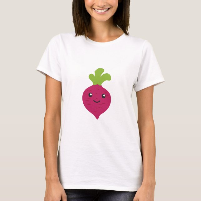 Cute Kawaii Beet T-Shirt (Front)