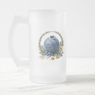 Cute Kawaii Blueberry Fruit Coffee Mug